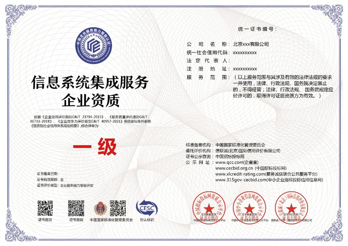 信息系統(tǒng)集成服務(wù)企業(yè)一級(jí) 定義、價(jià)值與獲取指南